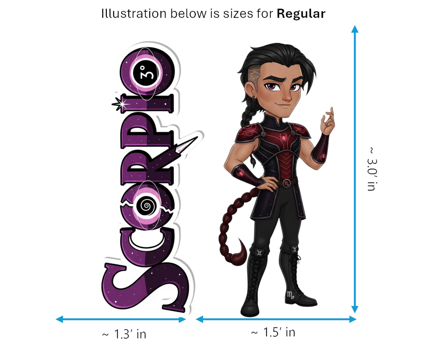 Scorpio Sticker and Magnet - the Phoenix Horoskins™ – Zodiac Water Sign | Waterproof & UV-Proof