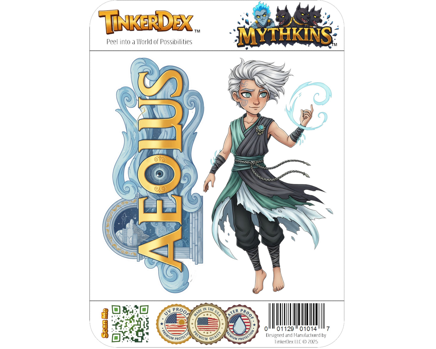 Aeolus Sticker and Magnet - Keeper of the Winds Mythkins™ – Greek God of Winds | Waterproof & UV-Proof