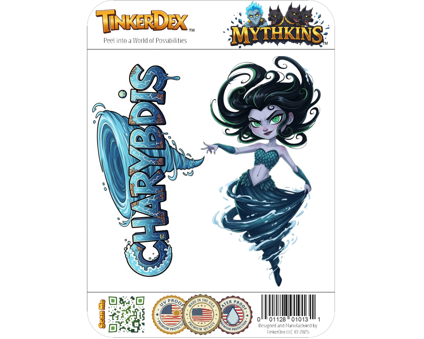 Charybdis Sticker and Magnet - Living Whirlpool Mythkins™ – Greek Sea Monster | Waterproof & UV-Proof