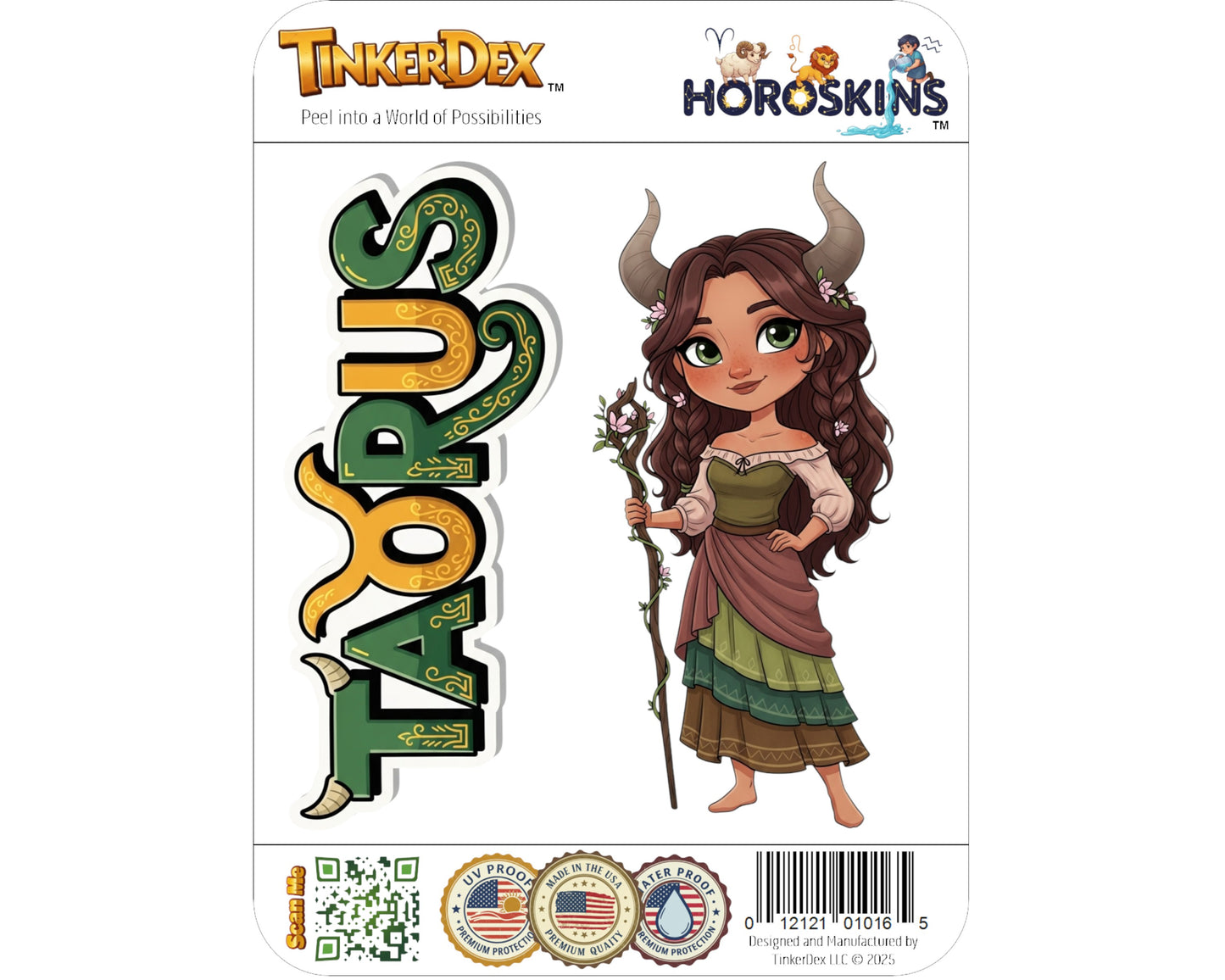Taurus Sticker and Magnet - the Celestial Bull Horoskins™ – Zodiac Earth Sign | Waterproof & UV-Proof