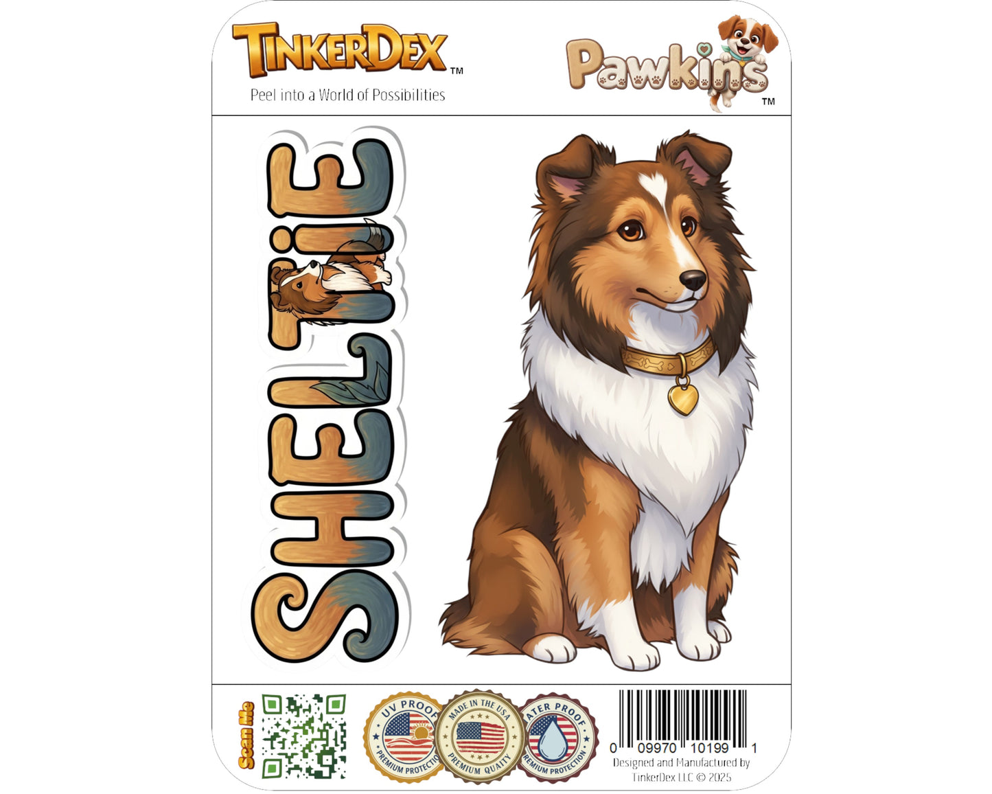 Sheltie Sticker and Magnet - Shadow of the Isles Pawkins™ – Herding Dog Breed | Waterproof & UV-Proof