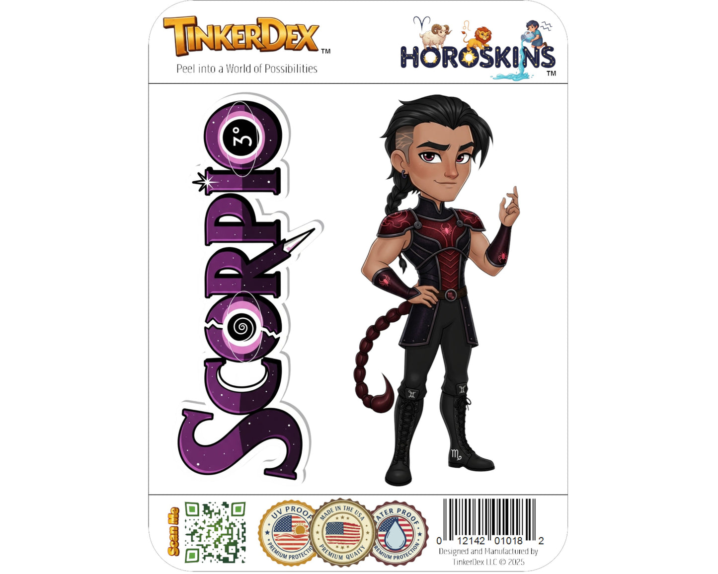 Scorpio Sticker and Magnet - the Phoenix Horoskins™ – Zodiac Water Sign | Waterproof & UV-Proof