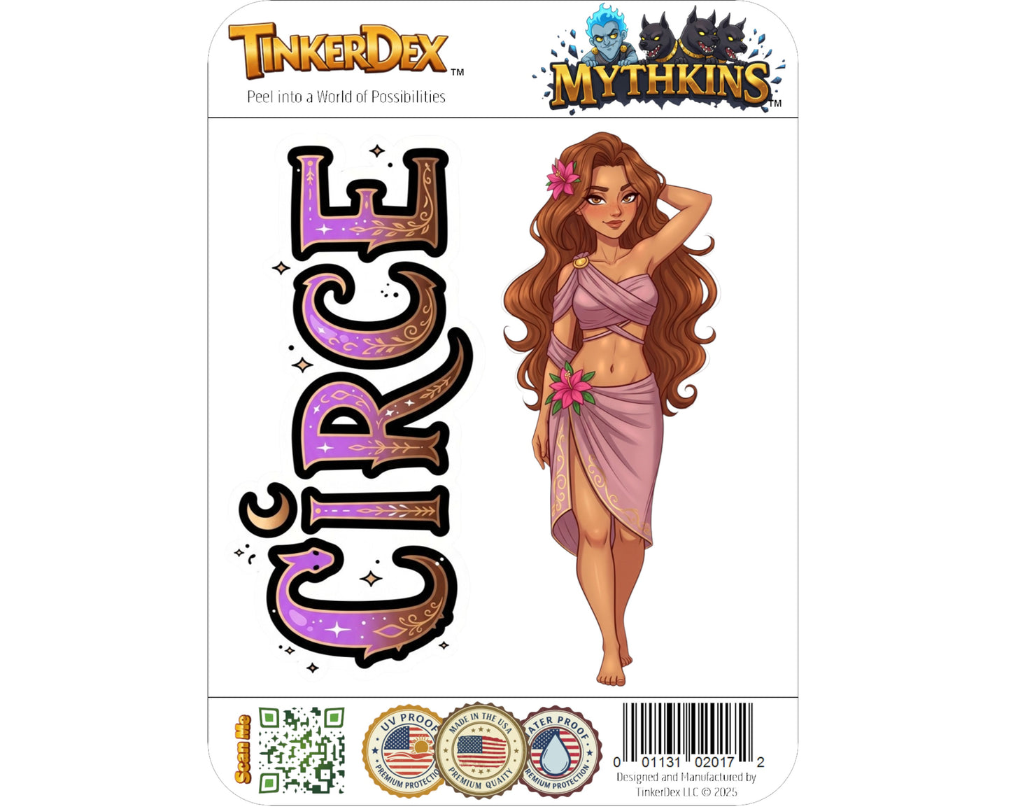 Circe Sticker and Magnet - the Divine Nymph Mythkins™ – Greek Mythology Nymph | Waterproof & UV-Proof