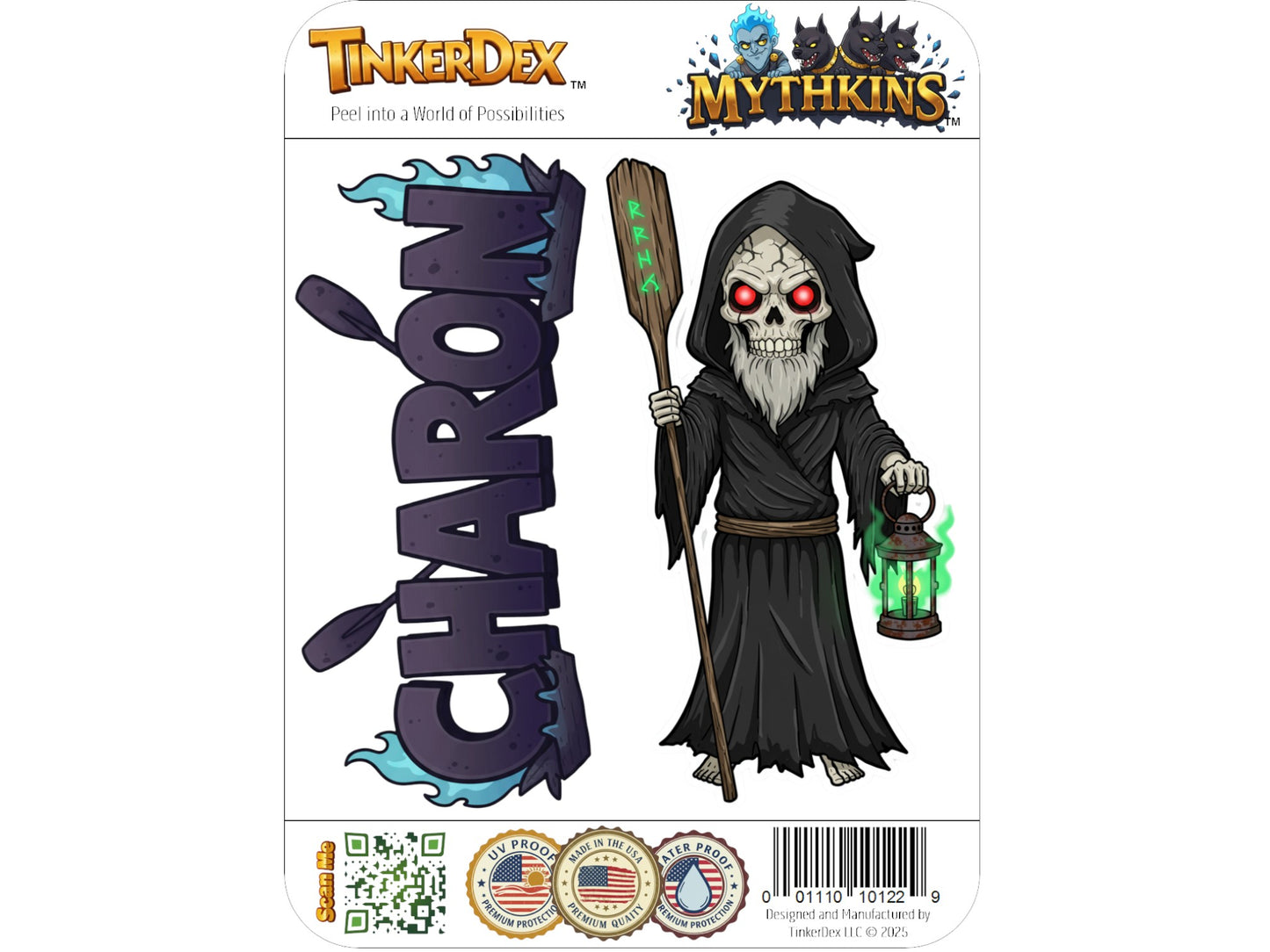 Charon Sticker and Magnet – Porthmeus Mythkins™ – Ferryman of the Underworld | Waterproof & UV-Proof