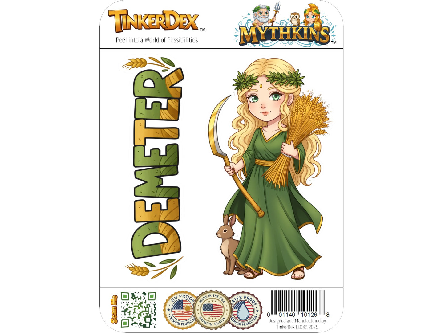 Demeter Sticker and Magnet – Horaia Mythkins™ – Greek Goddess of Harvest and Seasons | Waterproof & UV-Proof