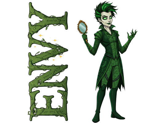 Envy Sticker and Magnet – Invidia 7 Sinkins™ – Personification of Envy | Waterproof & UV-Proof
