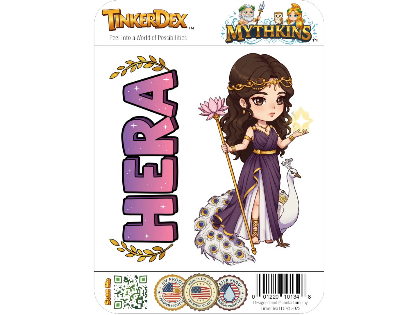 Hera Sticker and Magnet – Basileia Mythkins™ – Queen of the Gods and Marriage | Waterproof & UV-Proof
