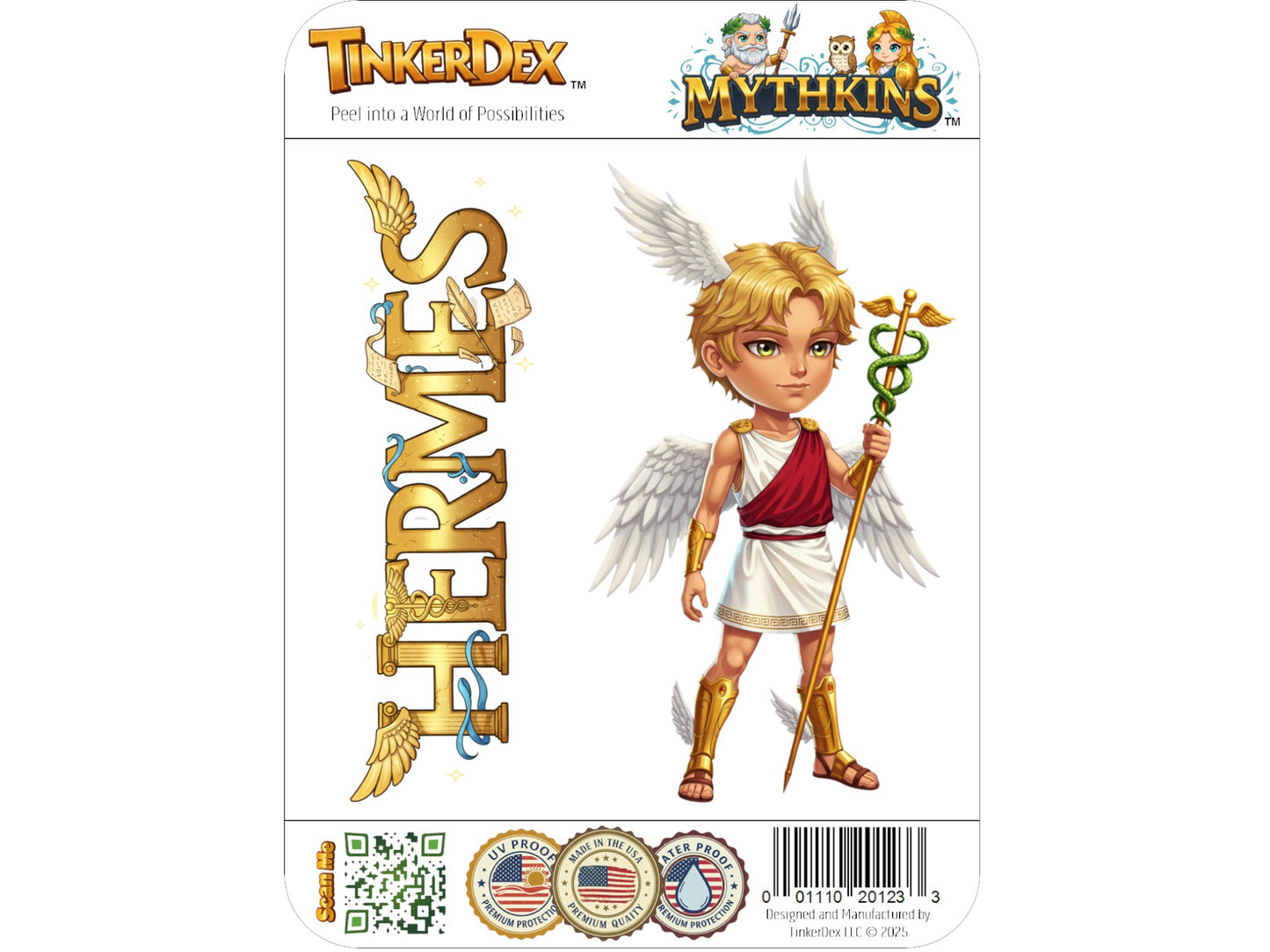Hermes Sticker and Magnet – Diaktoros Mythkins™ – Messenger of the Gods | Waterproof & UV-Proof