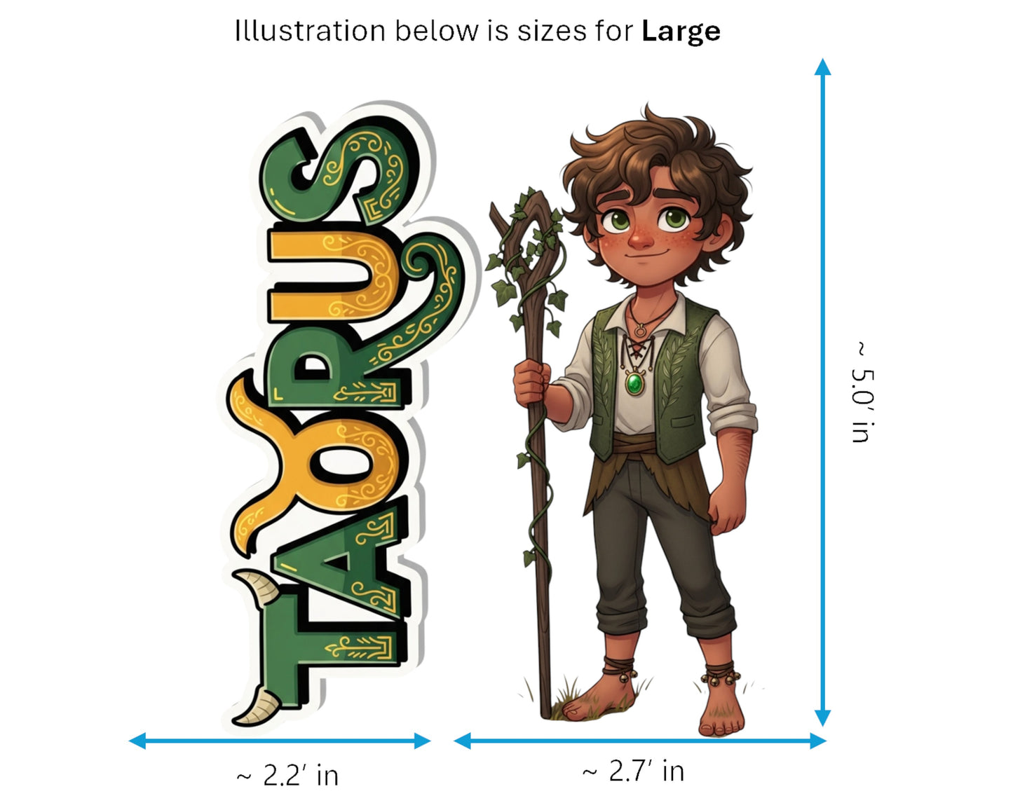 Taurus Sticker and Magnet - the Earthly Steward Horoskins™ – Zodiac Earth Sign | Waterproof & UV-Proof