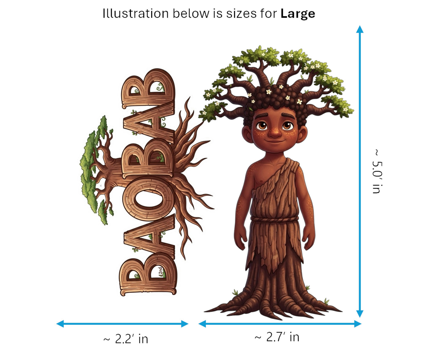 Baobab Sticker and Magnet - The Tree of Life Treekins™ – Savanna Spirit | Waterproof & UV-Proof