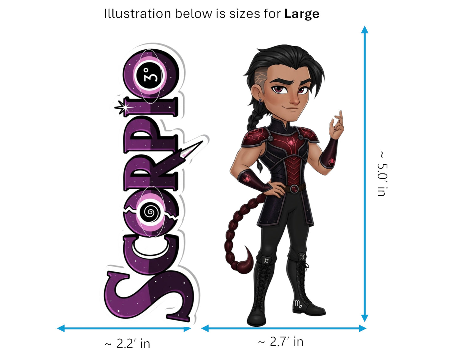 Scorpio Sticker and Magnet - the Phoenix Horoskins™ – Zodiac Water Sign | Waterproof & UV-Proof