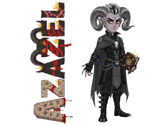 Azazel Sticker and Magnet - the Forbidden Teacher Biblikins™ – Apocryphal Fallen Angel | Waterproof & UV-Proof