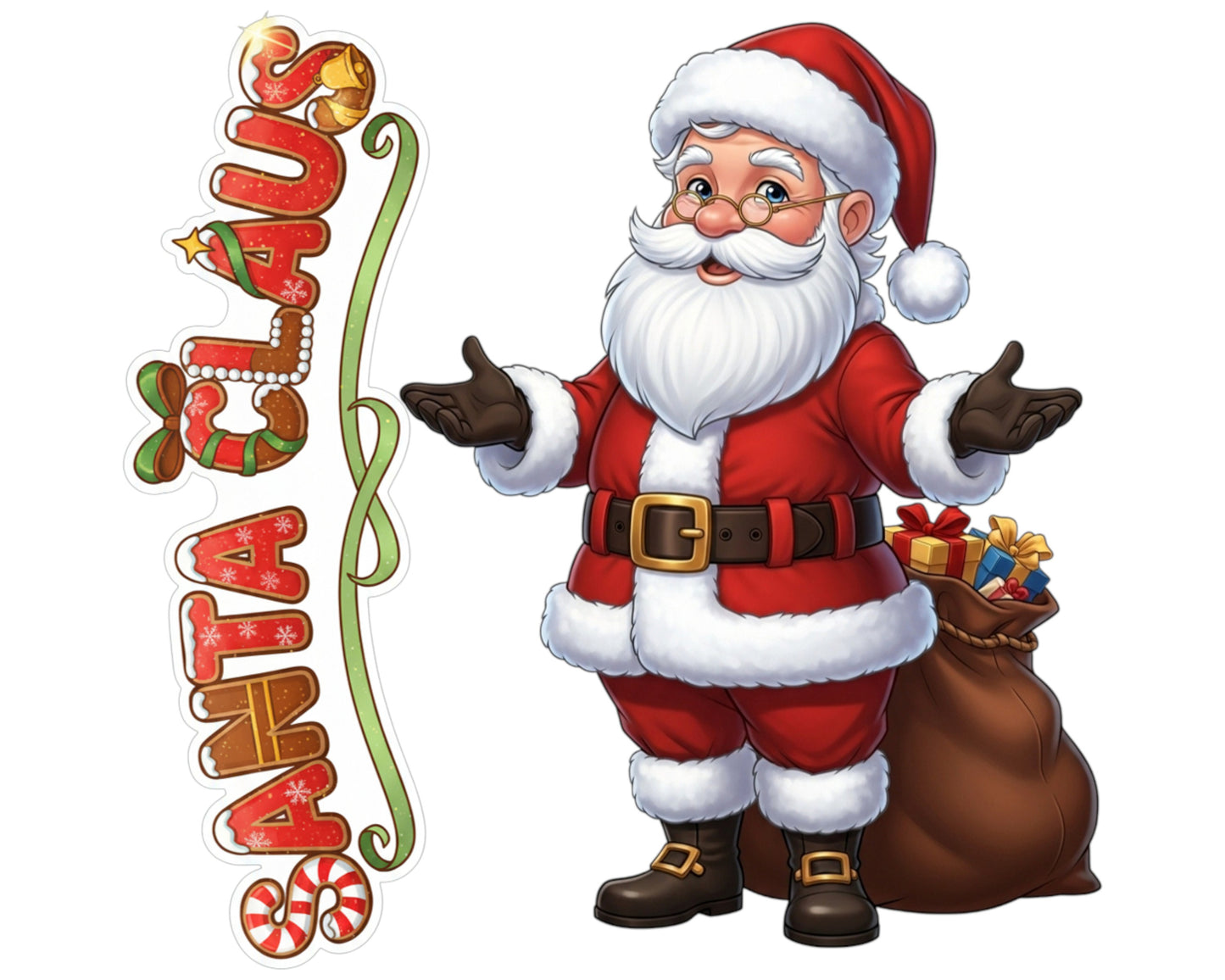 Santa Claus Sticker and Magnet - Jolly Old Saint Nick Biblikins™ – Christmas Icon | Waterproof & UV-Proo