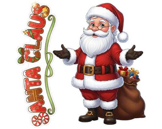 Santa Claus Sticker and Magnet - Jolly Old Saint Nick Biblikins™ – Christmas Icon | Waterproof & UV-Proo