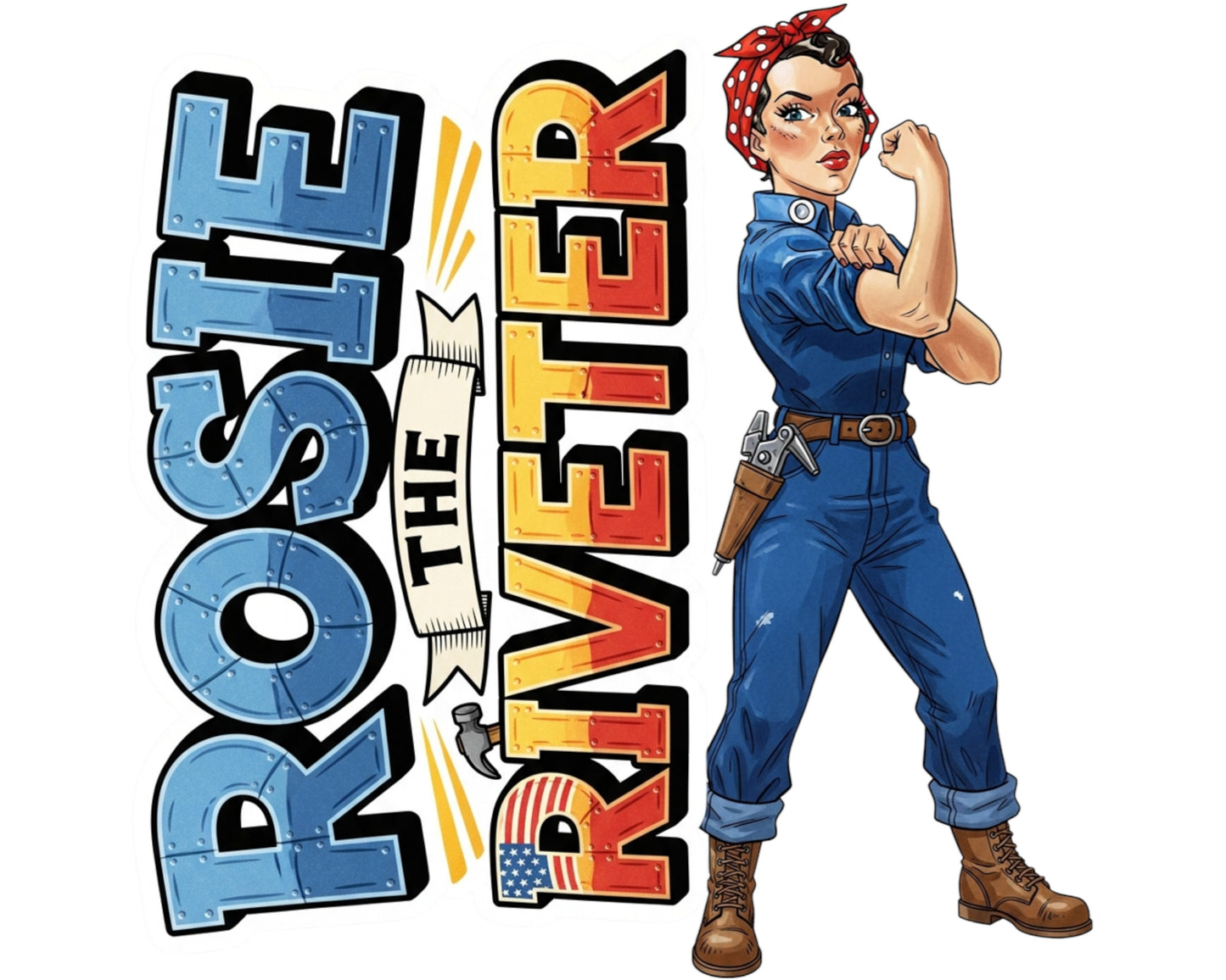 Rosie the Riveter Sticker and Magnet - The Feminist Icon Histkins™ – Feminist and WWII Icon | Waterproof & UV-Proof