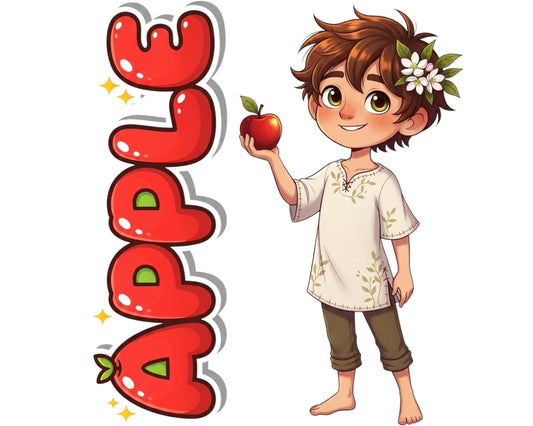 Apple Sticker and Magnet - The Orchard Keeper Treekins™ – Orchard Sprite | Waterproof & UV-Proof