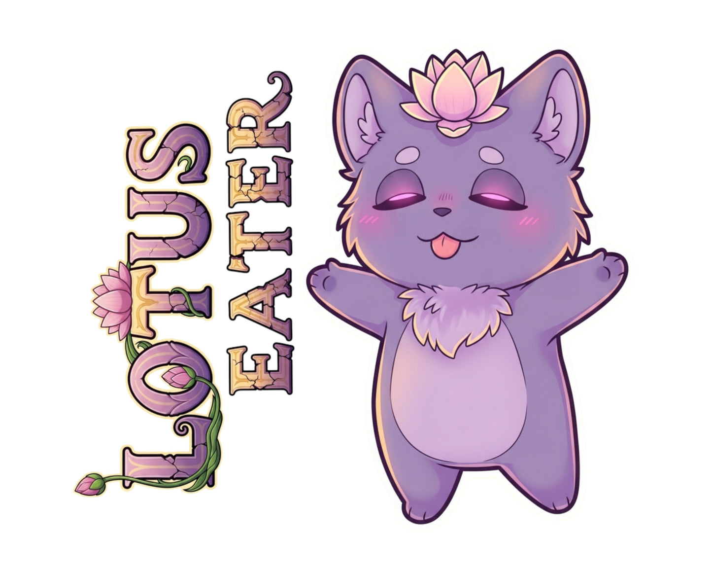 Lotus-Eater Sticker and Magnet - Blissful Dreamer Mythkins™ – Mythological Creature | Waterproof & UV-Proof