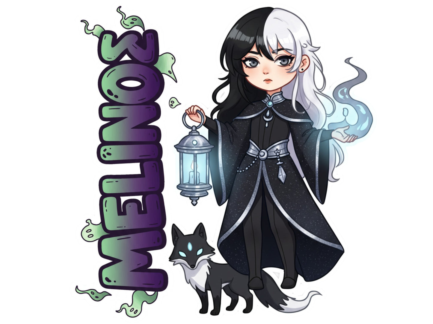 Melinoë Sticker and Magnet - Goddess of Ghosts Mythkins™ – Chthonic Goddess | Waterproof & UV-Proof