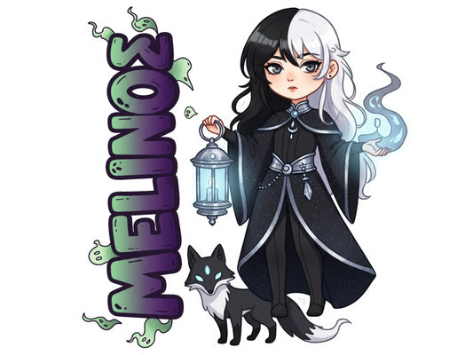 Melinoë Sticker and Magnet - Goddess of Ghosts Mythkins™ – Chthonic Goddess | Waterproof & UV-Proof