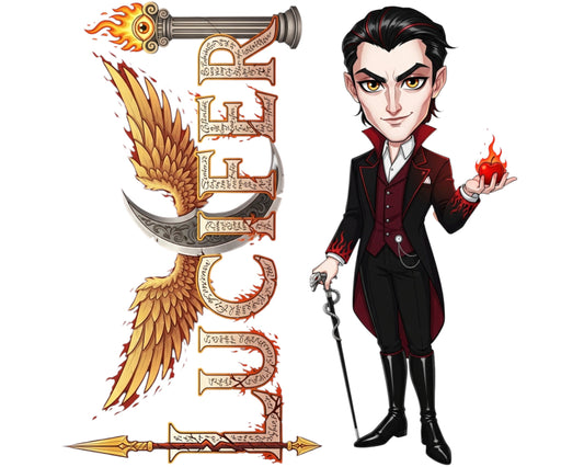 Lucifer Sticker and Magnet - the Light-Bringer Biblikins™ – The Fallen Angel | Waterproof & UV-Proof