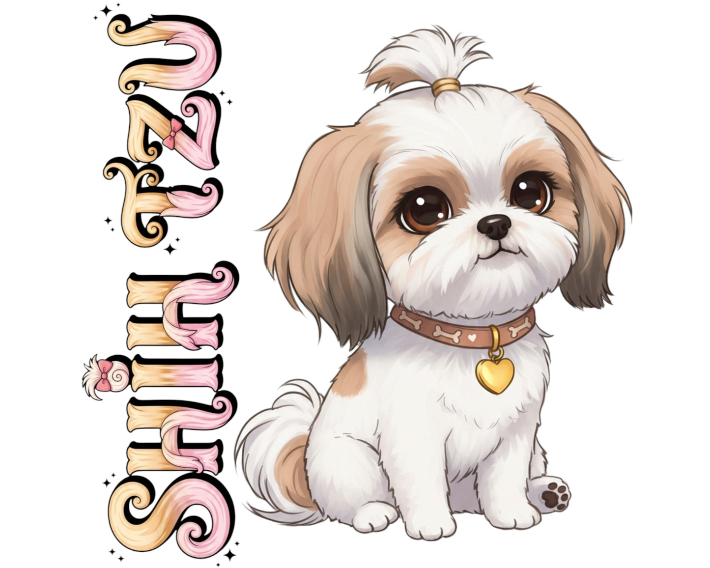 Shih Tzu Sticker and Magnet - the Little Lion Pawkins™ – Toy Dog Breed | Waterproof & UV-Proof