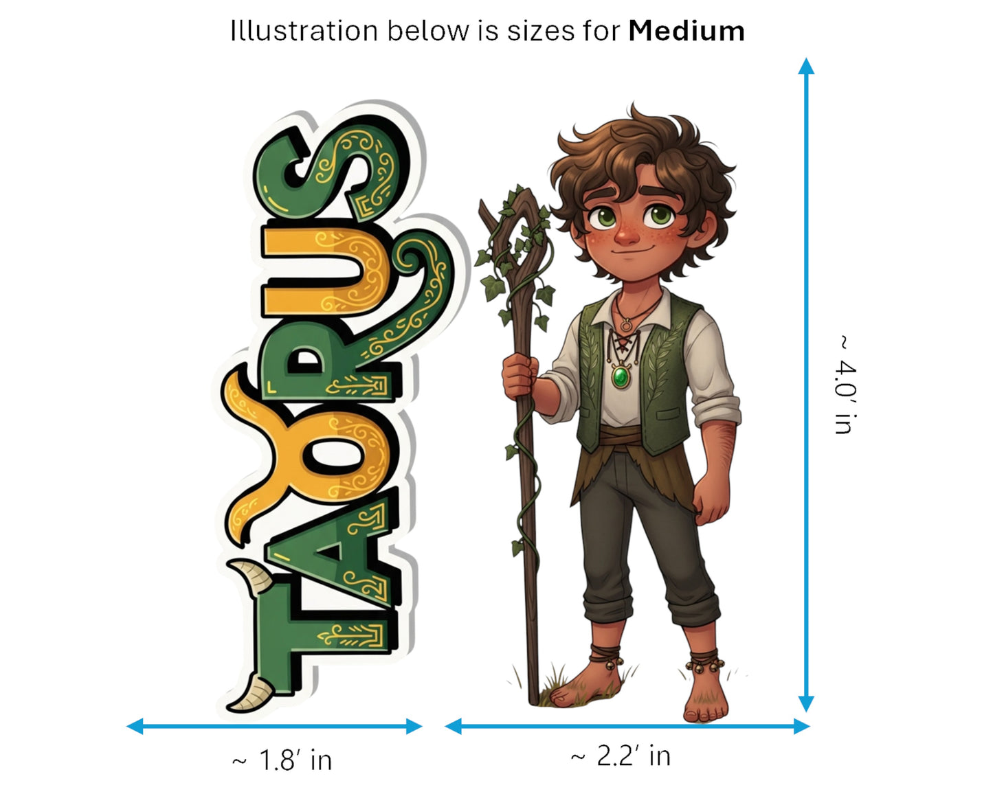 Taurus Sticker and Magnet - the Earthly Steward Horoskins™ – Zodiac Earth Sign | Waterproof & UV-Proof