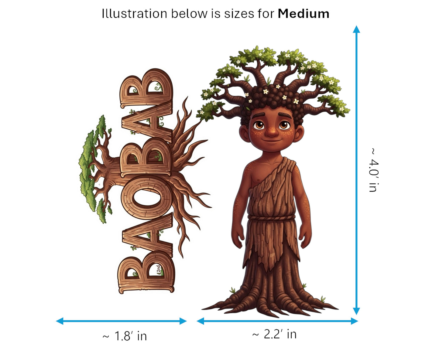 Baobab Sticker and Magnet - The Tree of Life Treekins™ – Savanna Spirit | Waterproof & UV-Proof