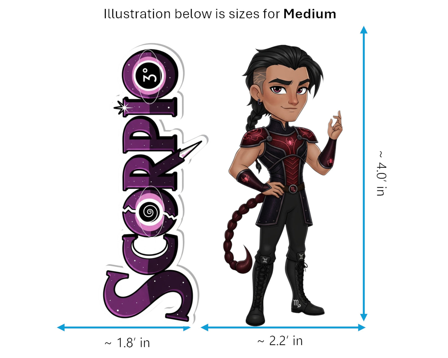 Scorpio Sticker and Magnet - the Phoenix Horoskins™ – Zodiac Water Sign | Waterproof & UV-Proof