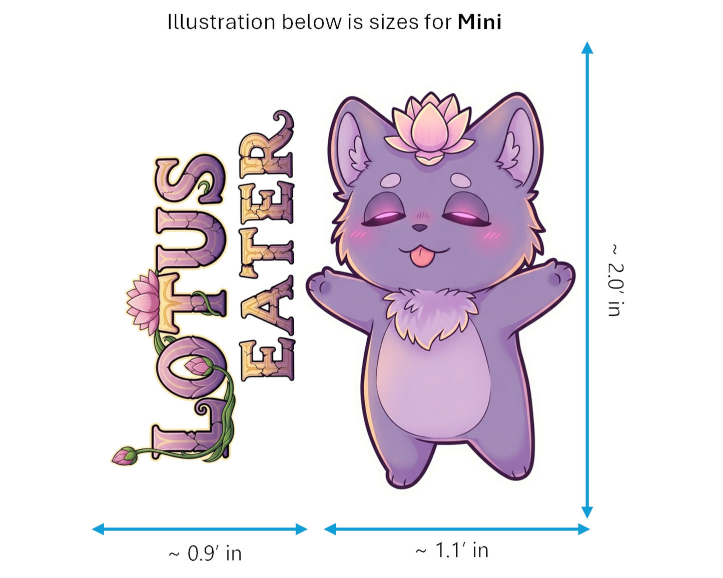 Lotus-Eater Sticker and Magnet - Blissful Dreamer Mythkins™ – Mythological Creature | Waterproof & UV-Proof