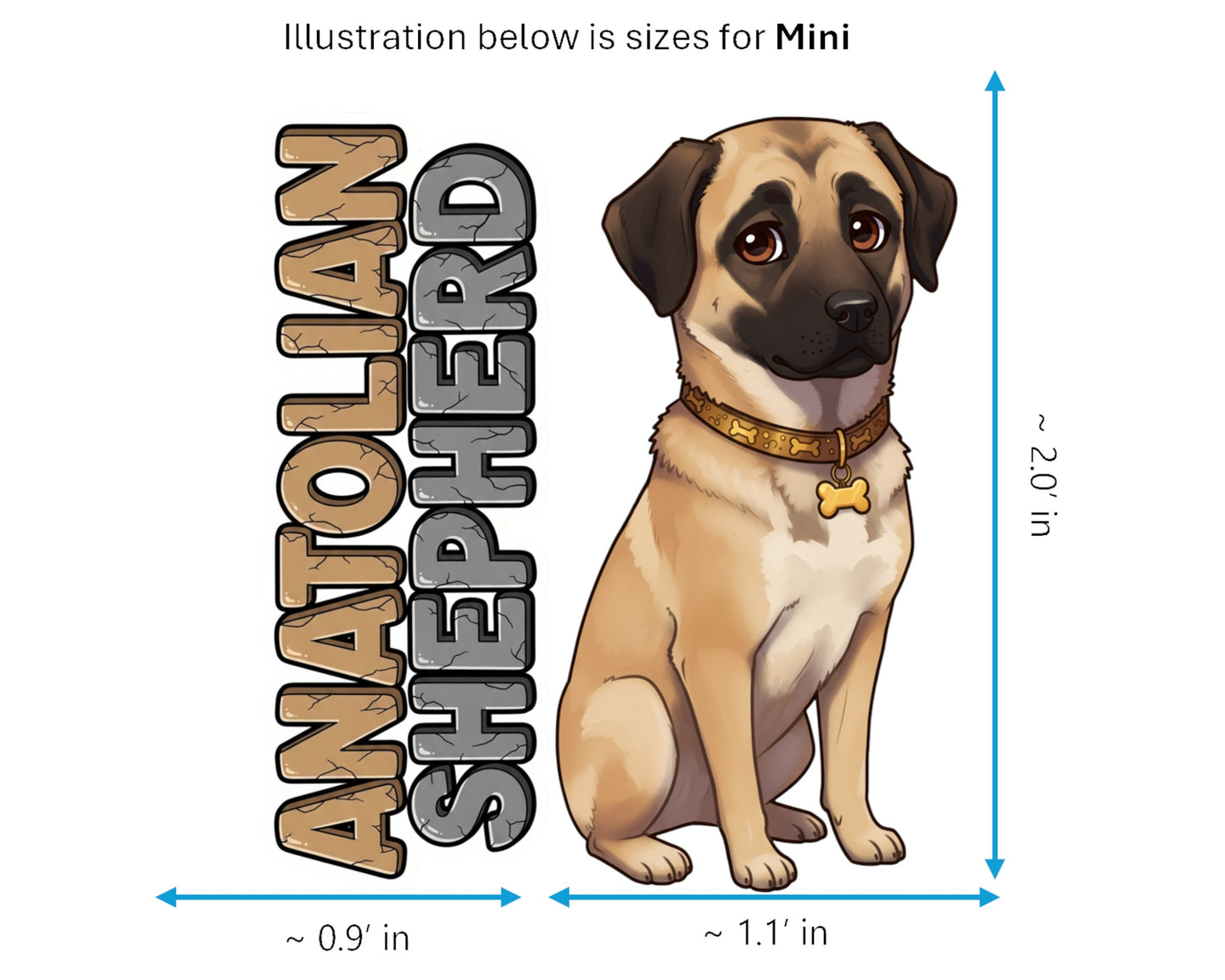 Anatolian Shepherd Sticker and Magnet - Ancient Guardian Pawkins™ – Livestock Guardian Dog | Waterproof & UV-Proof