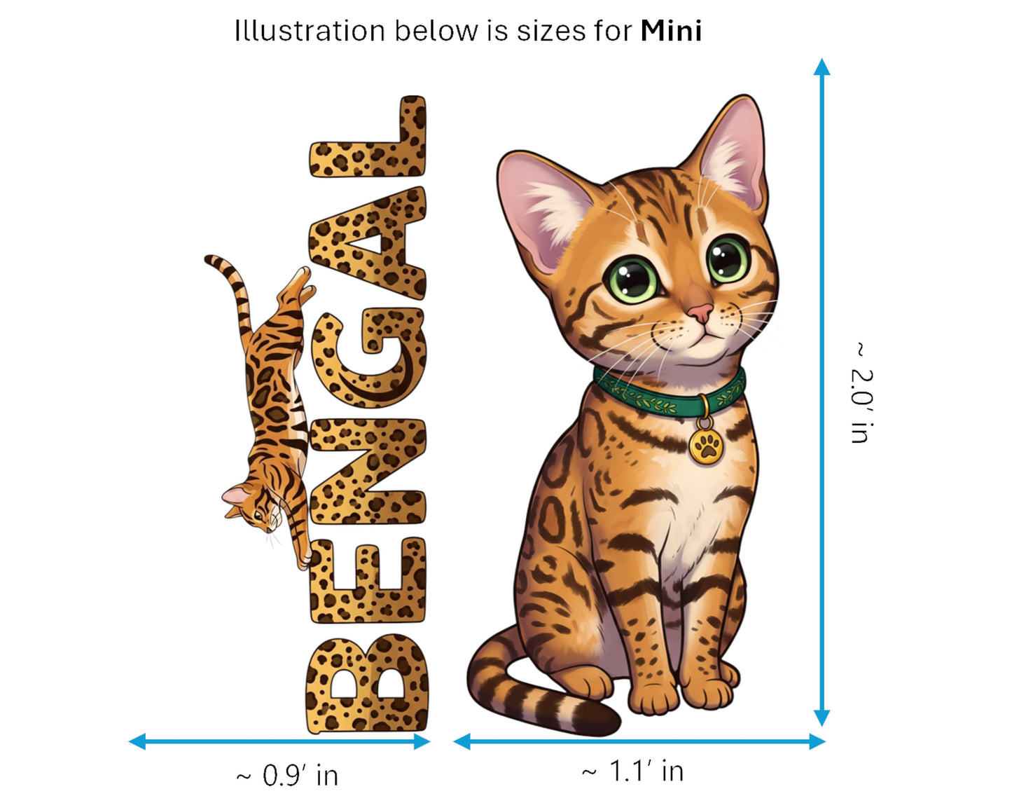 Bengal Magnet – the Little Leopard Purrkins™ – Domestic Cat Breed | UV-Proof