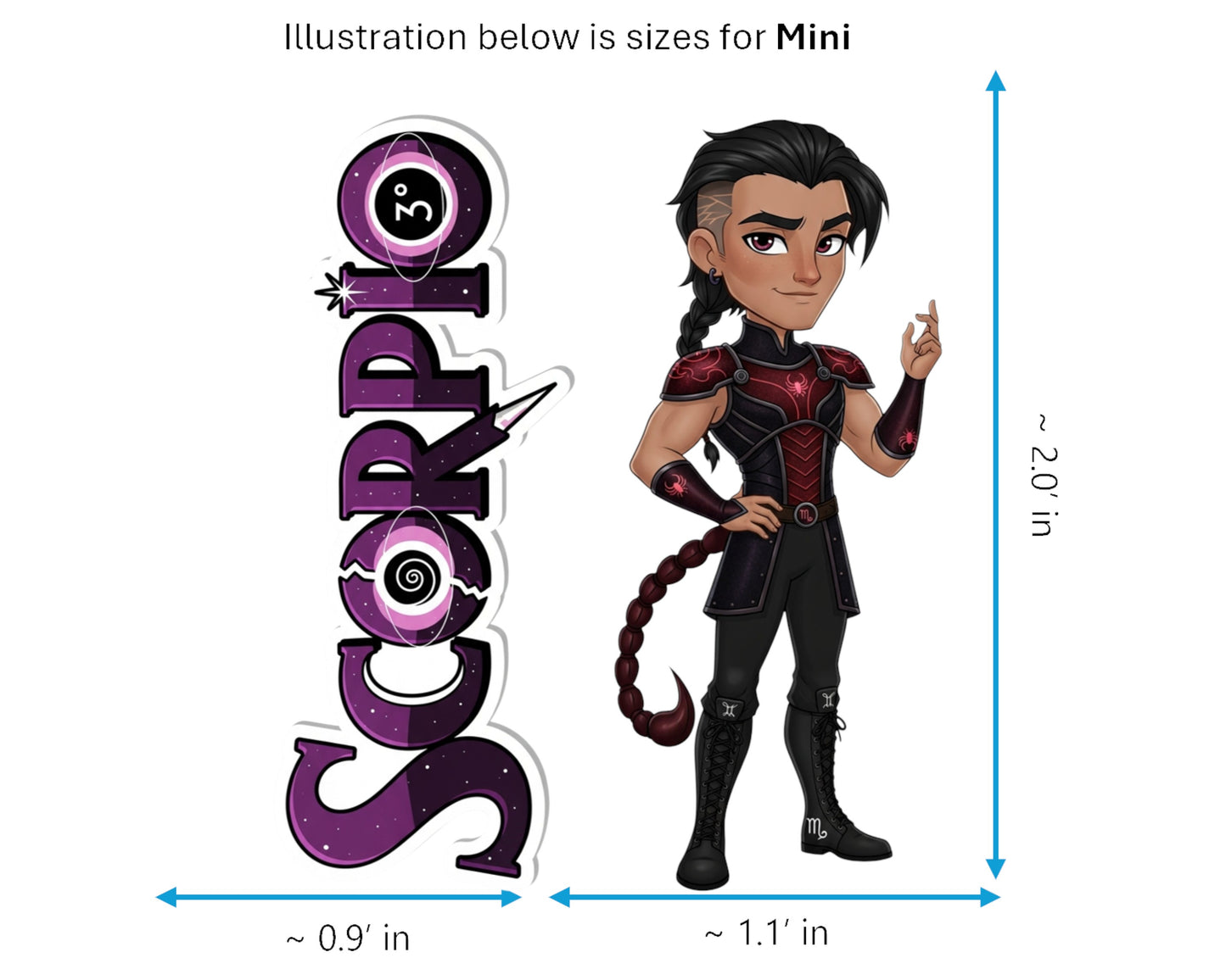 Scorpio Sticker and Magnet - the Phoenix Horoskins™ – Zodiac Water Sign | Waterproof & UV-Proof