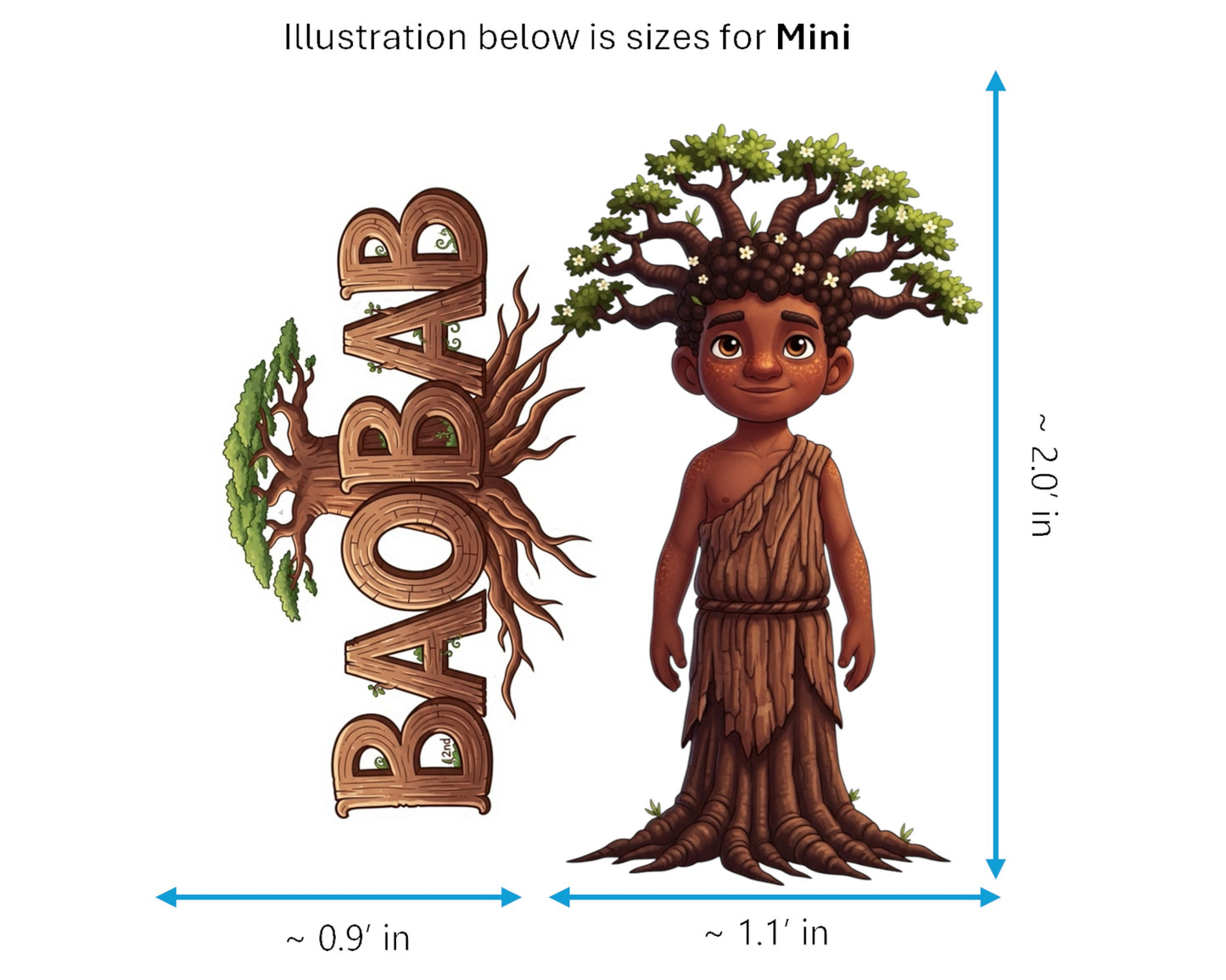 Baobab Sticker and Magnet - The Tree of Life Treekins™ – Savanna Spirit | Waterproof & UV-Proof