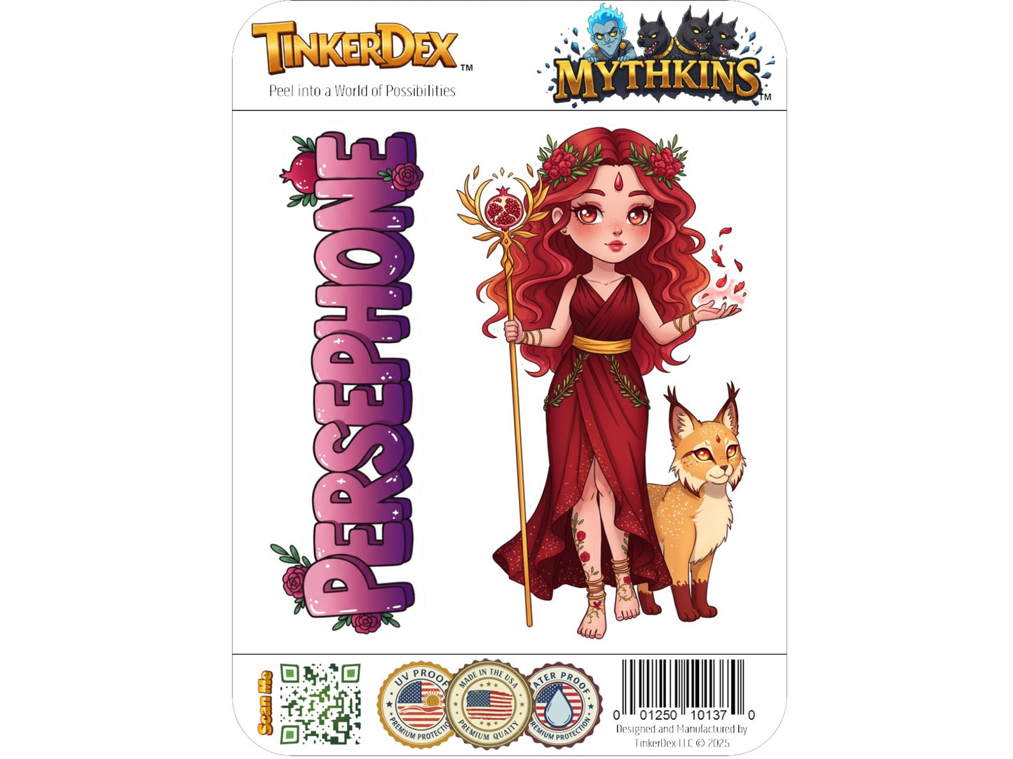 Persephone Sticker and Magnet – Despoina Queen of the Underworld Mythkins™ | Waterproof & UV-Proof