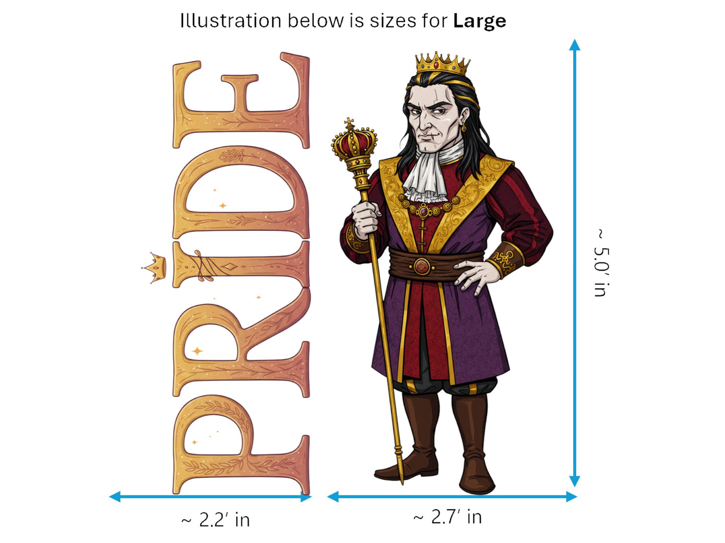 Pride Superbia 7 Sinkins™ Vinyl Sticker – Personification of Pride | Waterproof & UV-Proof