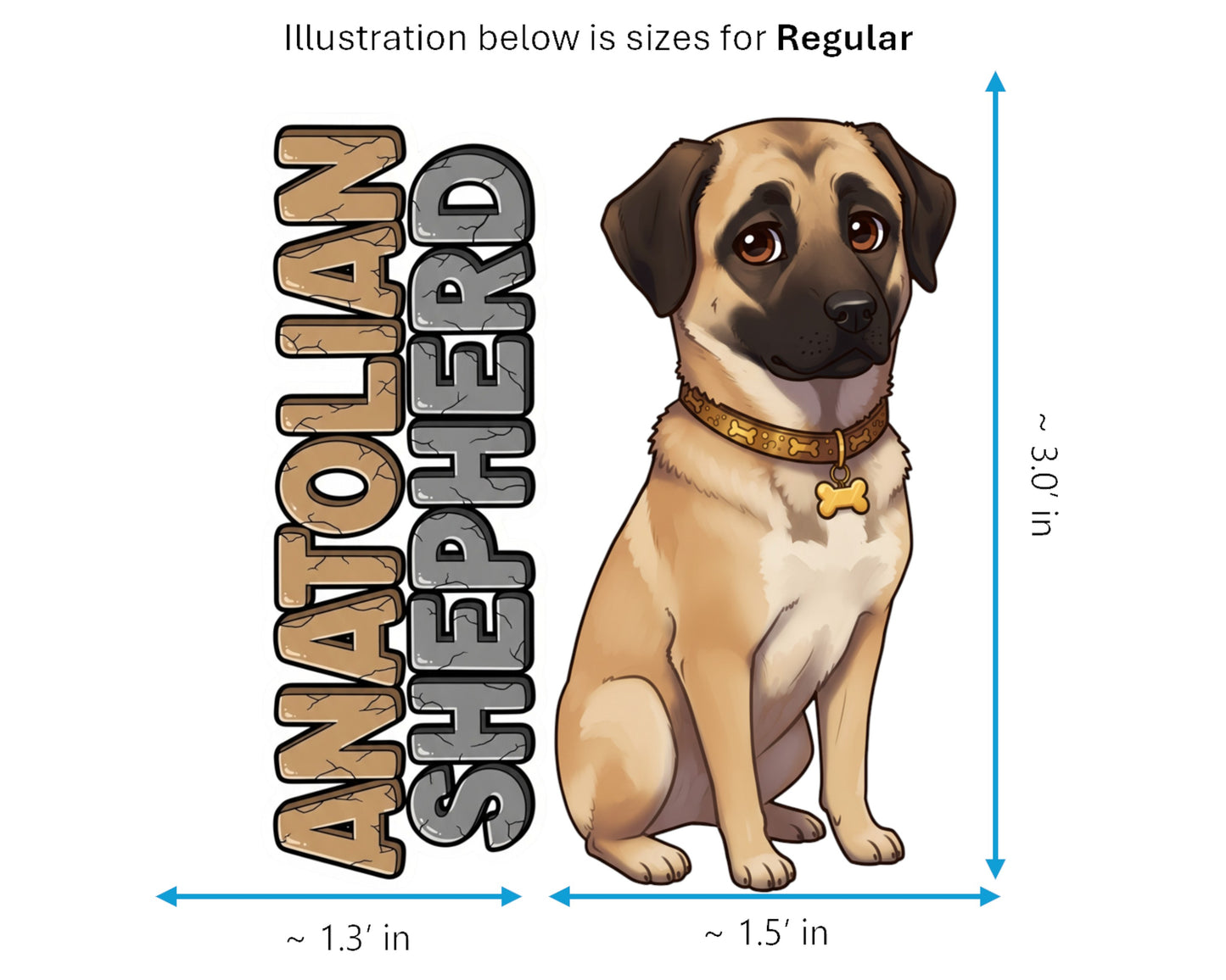 Anatolian Shepherd Sticker and Magnet - Ancient Guardian Pawkins™ – Livestock Guardian Dog | Waterproof & UV-Proof