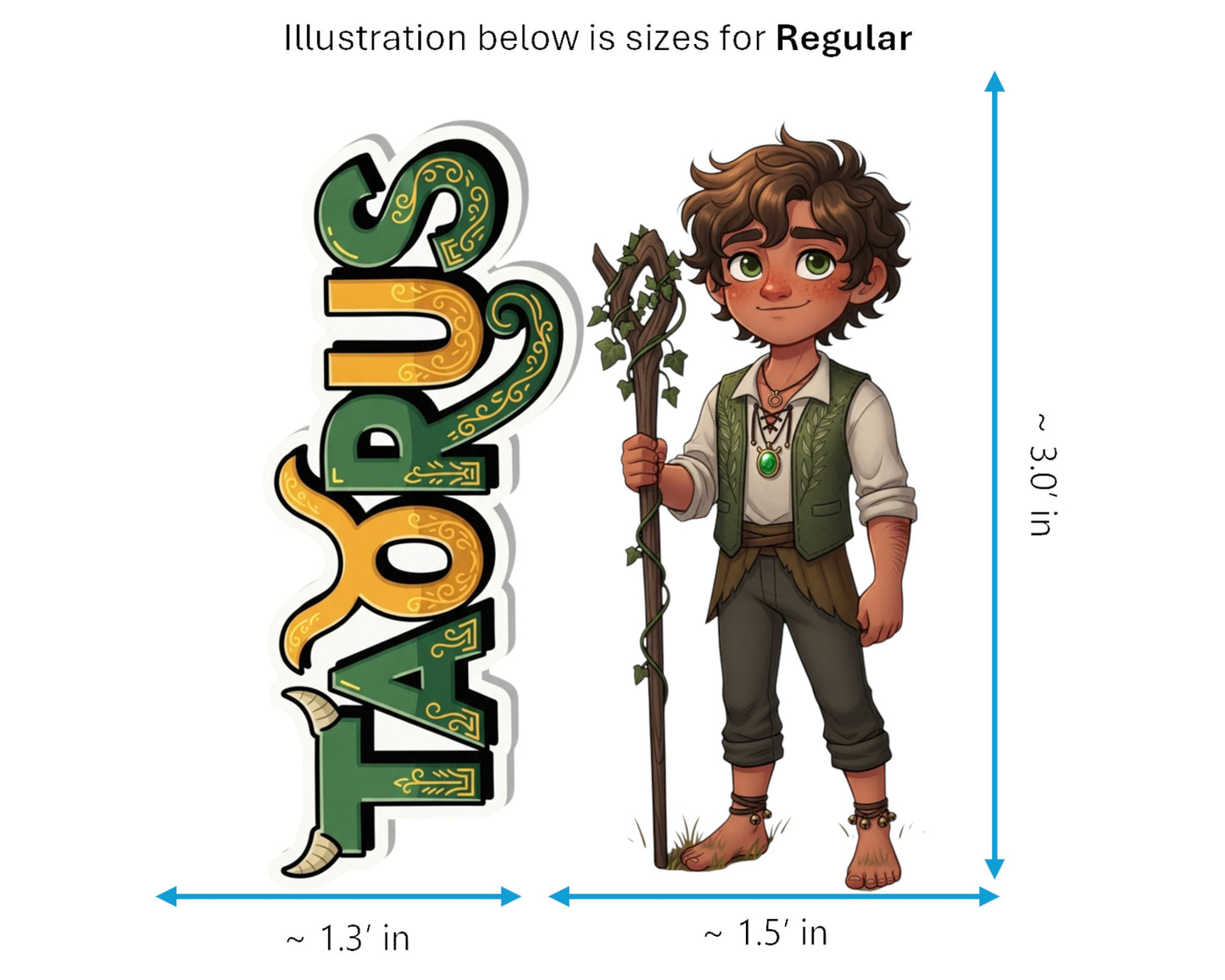 Taurus Sticker and Magnet - the Earthly Steward Horoskins™ – Zodiac Earth Sign | Waterproof & UV-Proof