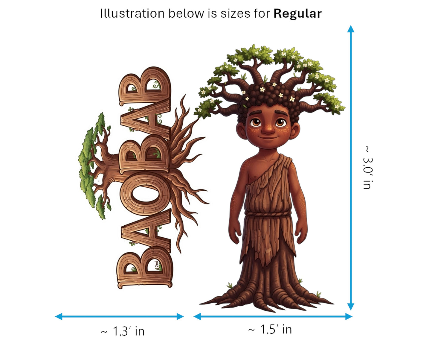 Baobab Sticker and Magnet - The Tree of Life Treekins™ – Savanna Spirit | Waterproof & UV-Proof