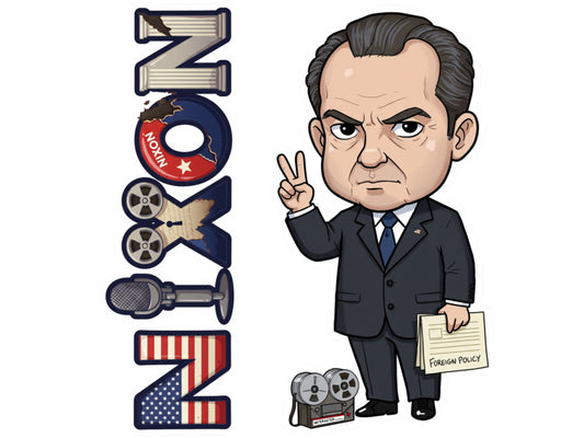 Richard Nixon, Architect of Détente Histkins™ Vinyl Sticker – 37th U.S. President | Waterproof & UV-Proof