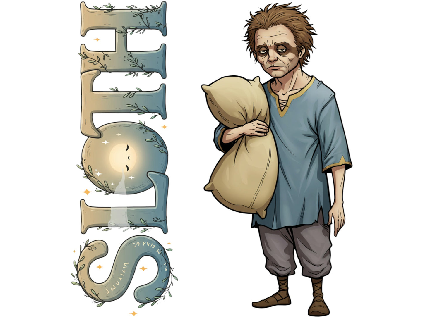 Sloth Acedia 7 Sinkins™ Vinyl Sticker – Personification of Sloth | Waterproof & UV-Proof